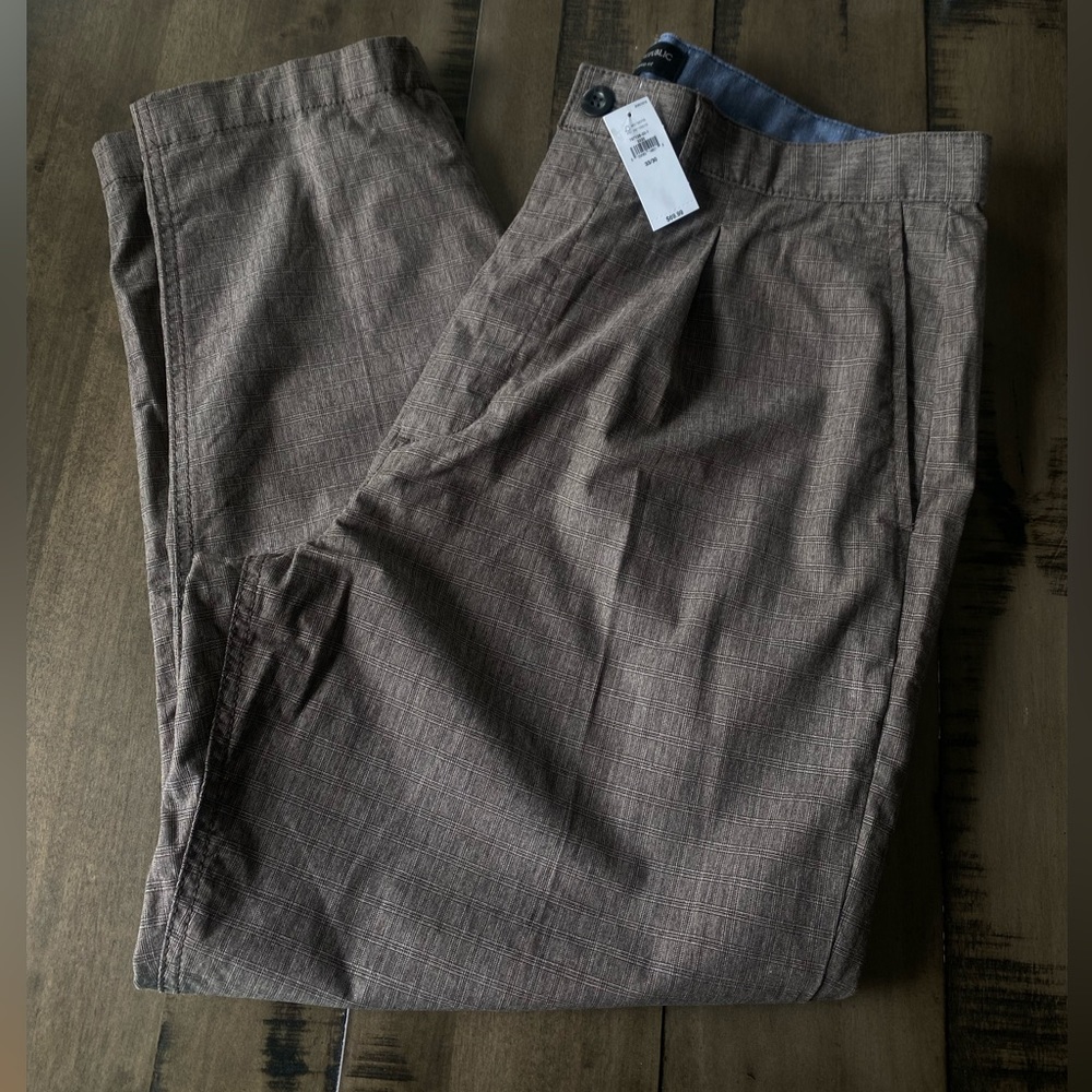 Banana Republic Relaxed Tapered Pant (Ankle) - Brown 33×30